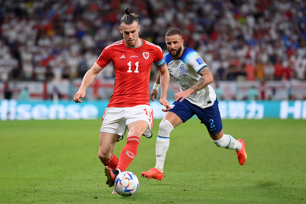 Gareth Bale playing for Real Madrid