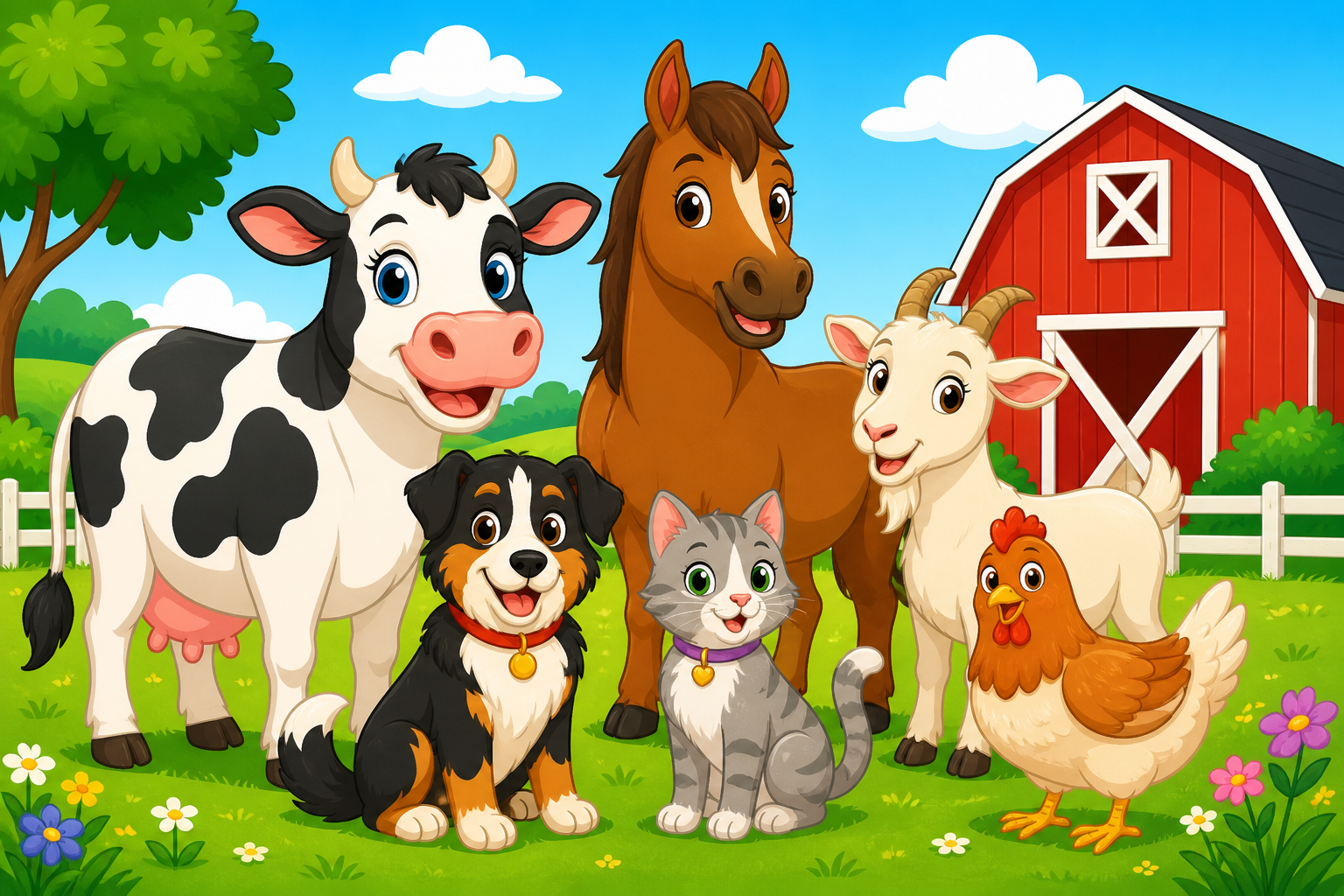 Domestic Animals for Kids for kids